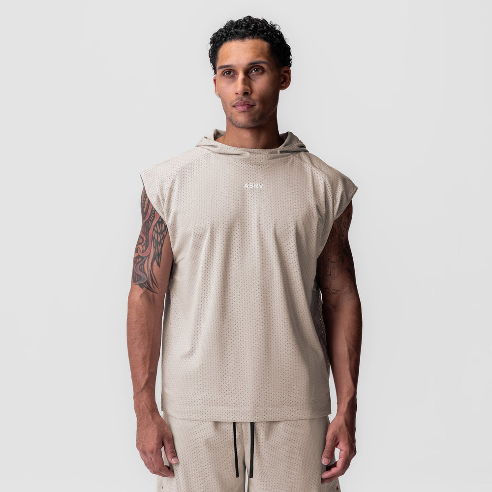 0983. Reversible 2-in-1 Cutoff Hoodie - Chai