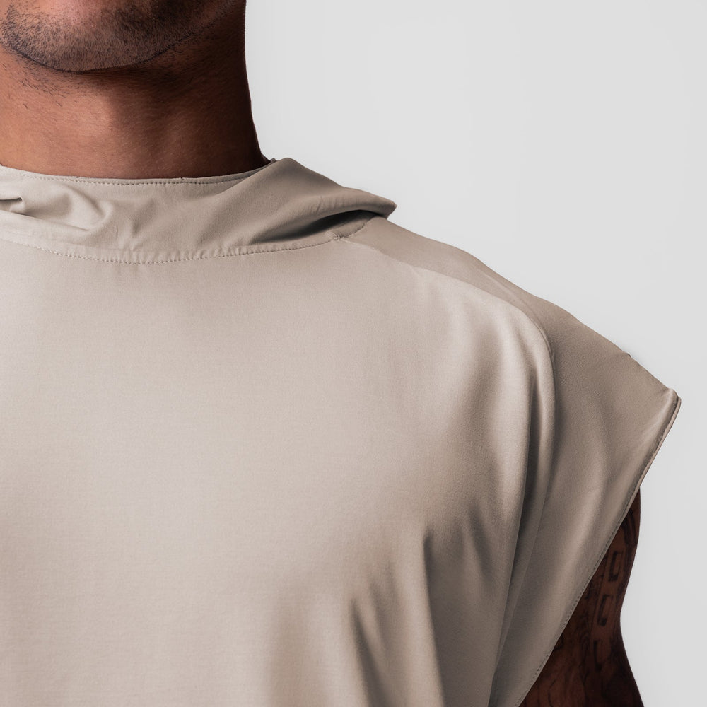 0983. Reversible 2-in-1 Cutoff Hoodie - Chai