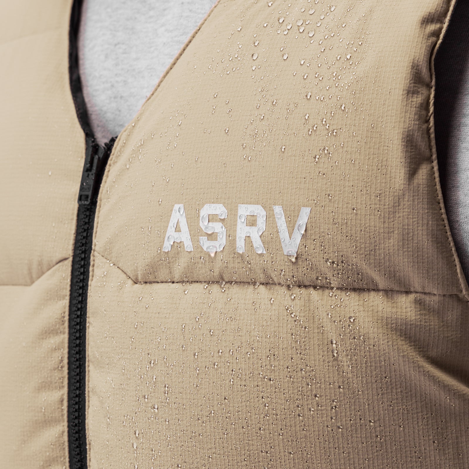 0859. Ripstop Insulated Puffer Gilet - Khaki