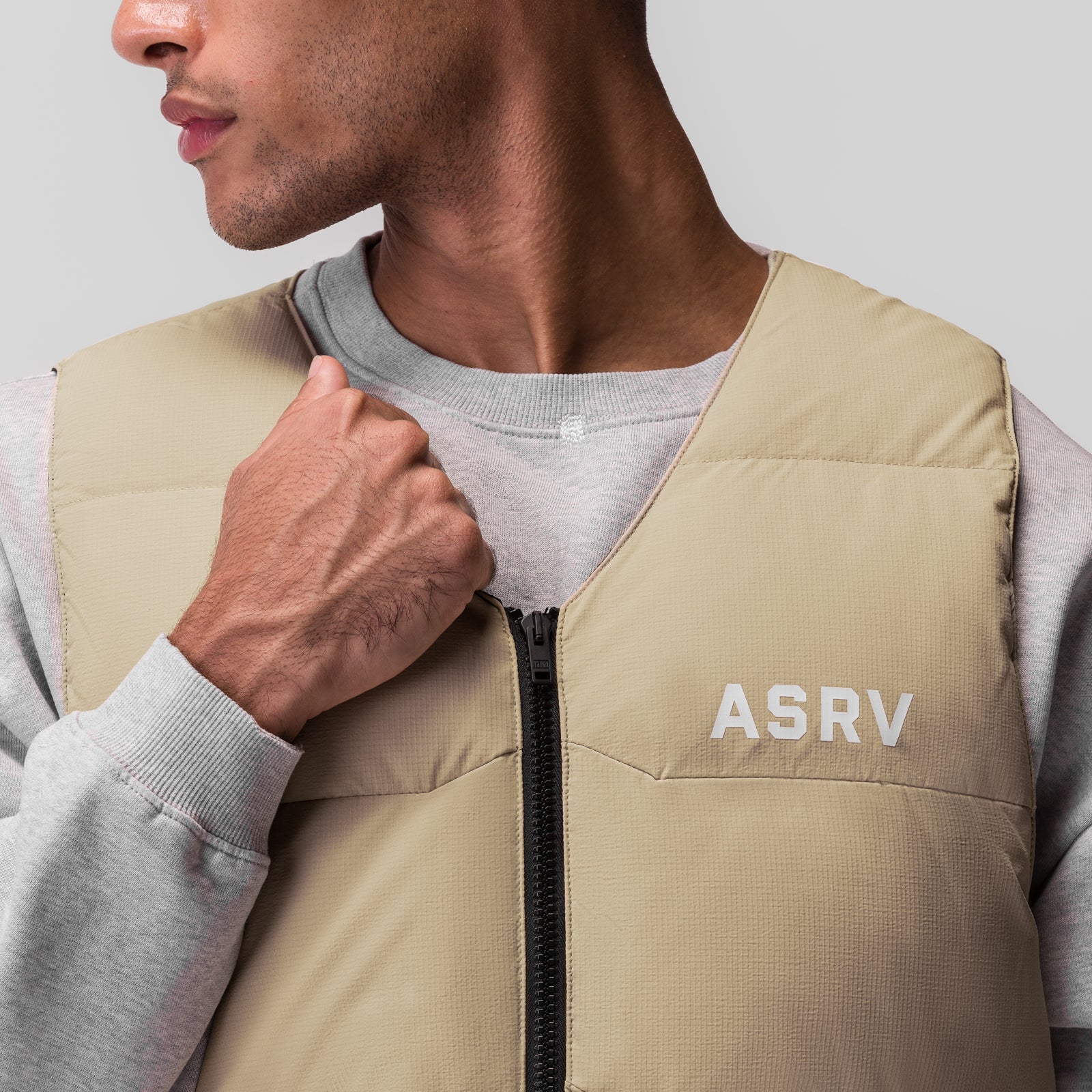 0859. Ripstop Insulated Puffer Gilet - Khaki