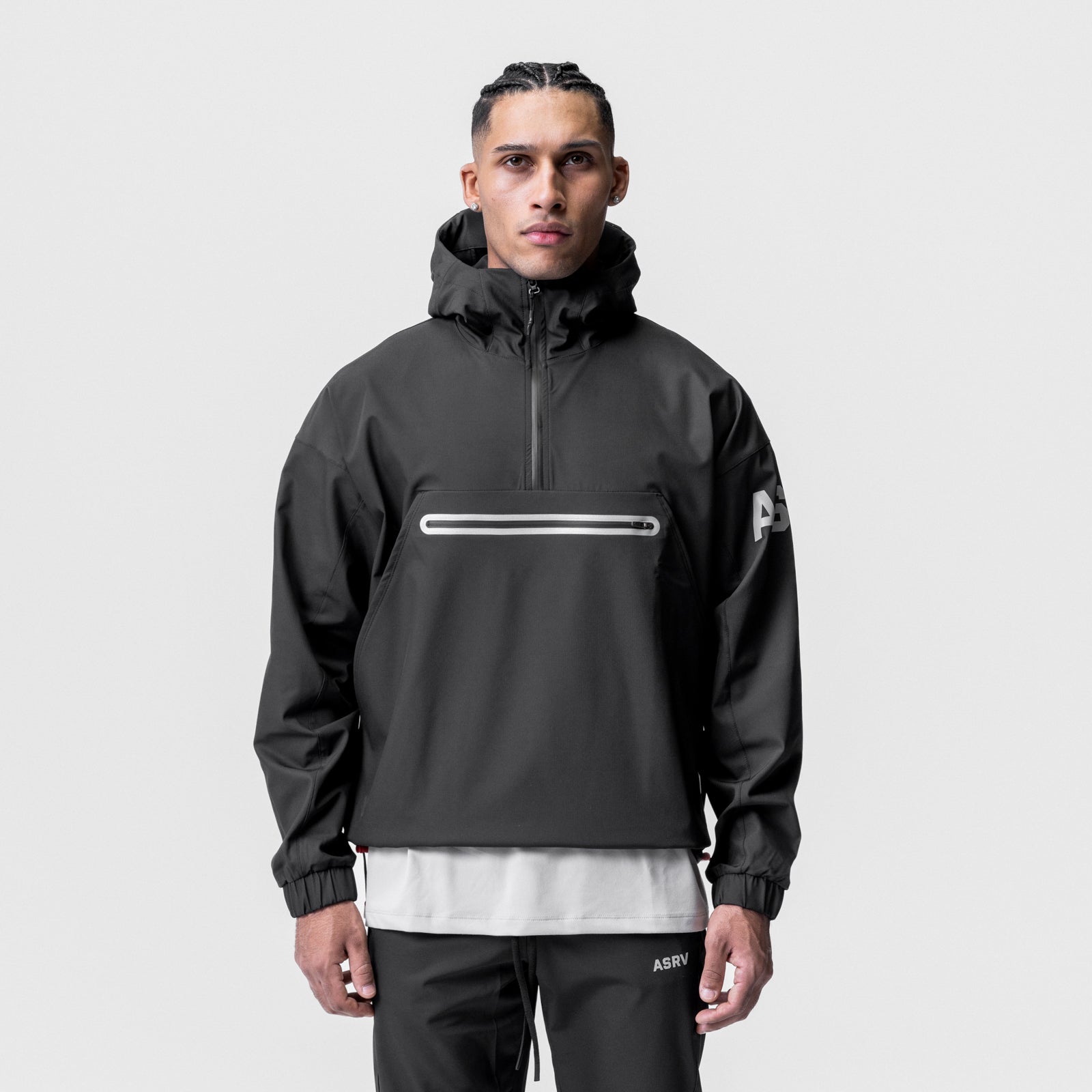 0717. Weather-Ready Anorak Jacket - Black