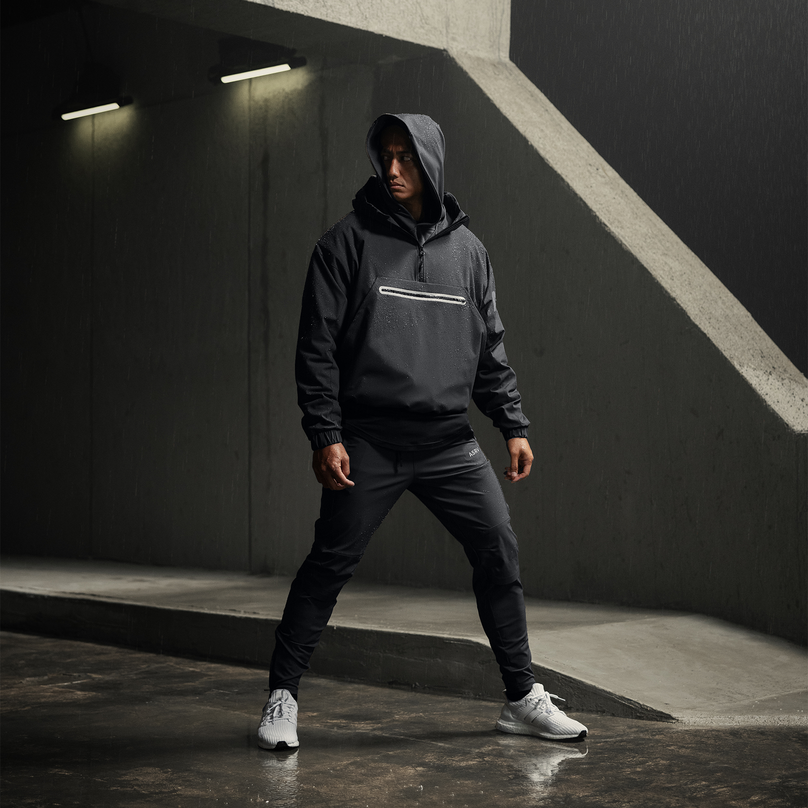 0717. Weather-Ready Anorak Jacket - Black