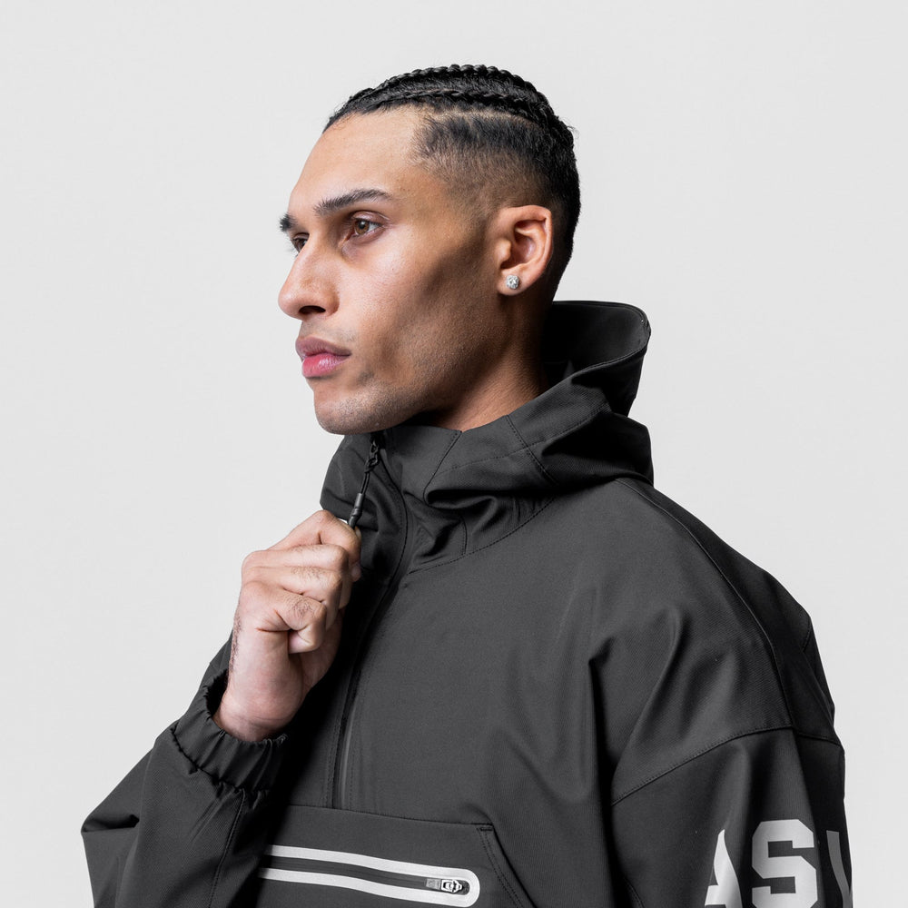 0717. Weather-Ready Anorak Jacket - Black