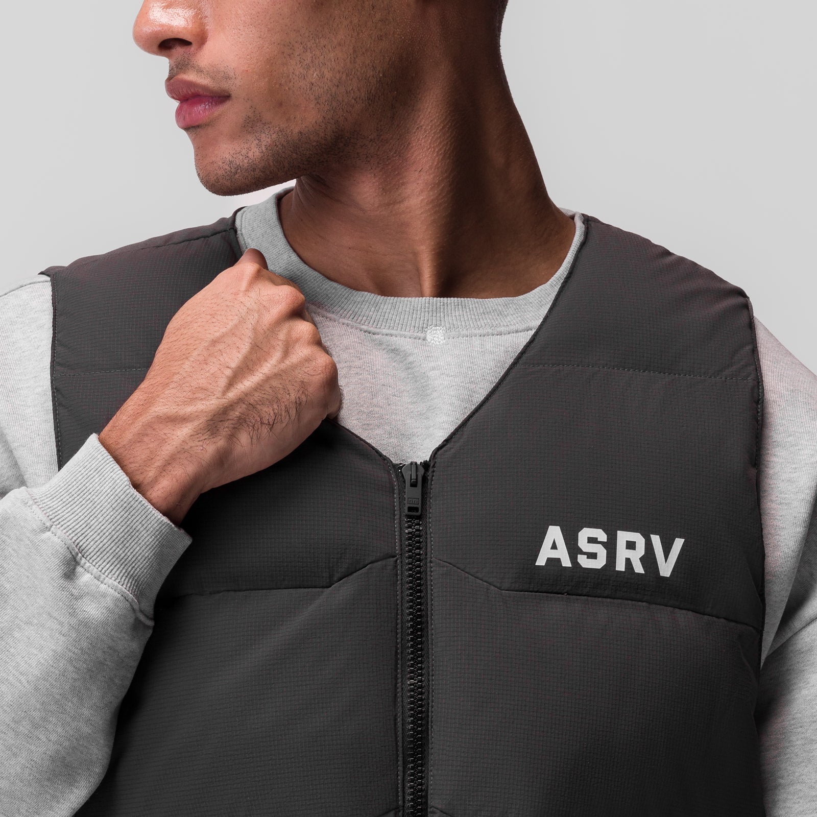 0859. Ripstop Insulated Puffer Gilet - Space Grey