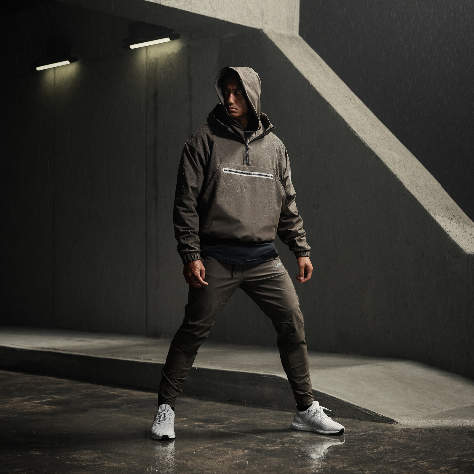 0717. Weather-Ready Anorak Jacket - Deep Taupe