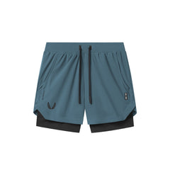 0865. Tetra-Lite® 5" Liner Short - Storm "Wings"/Black