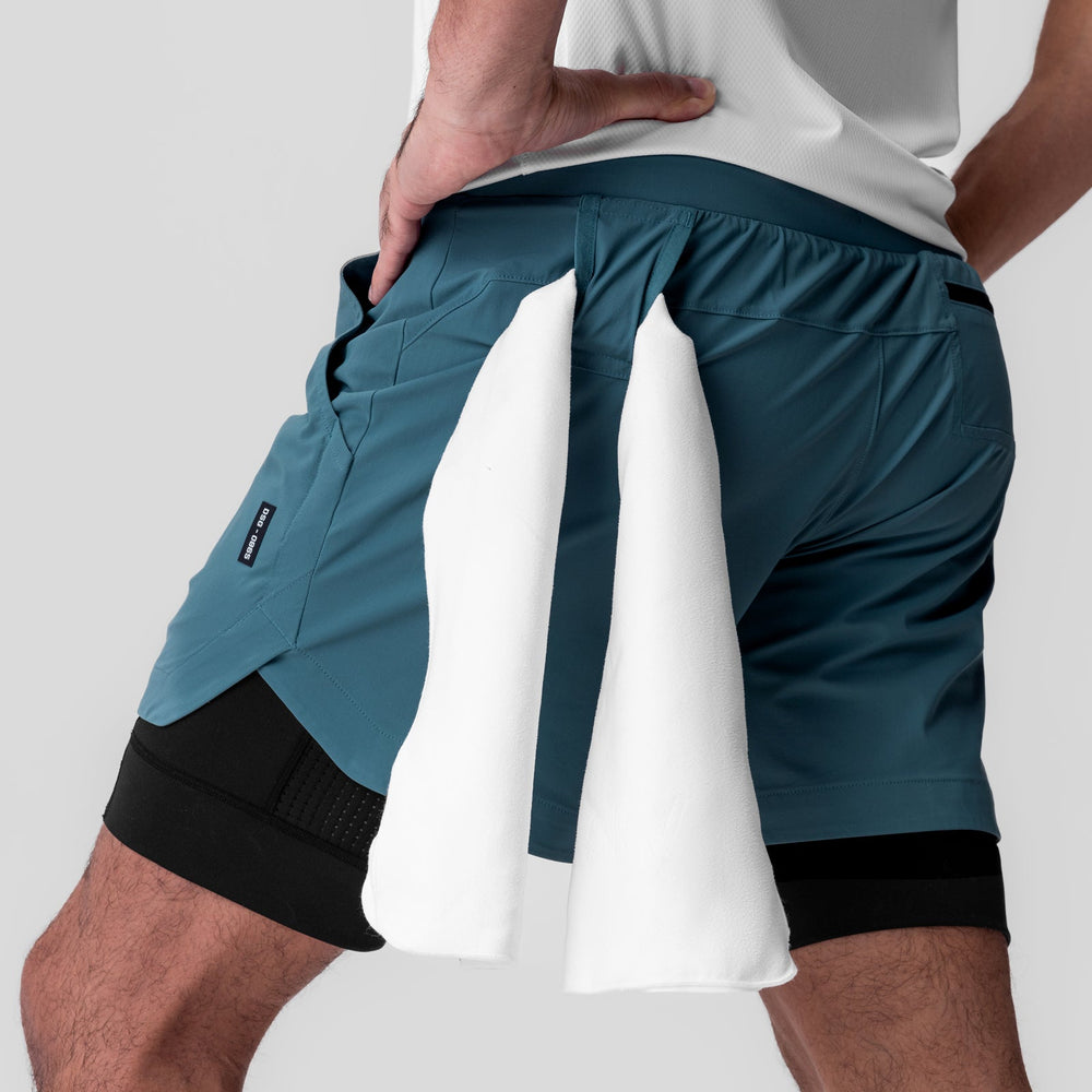 0865. Tetra-Lite® 5" Liner Short - Storm "Wings"/Black