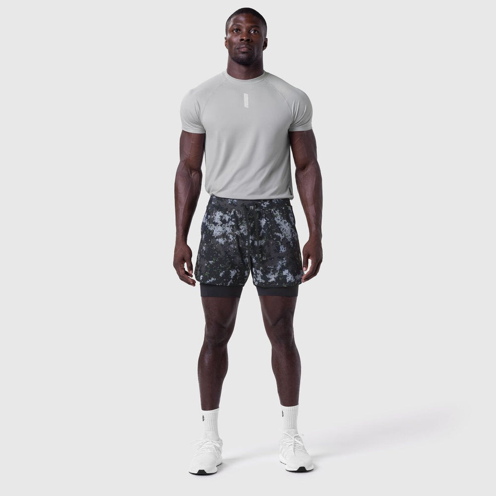 0865. Tetra-Lite® 5" Liner Short - Pixel Camo "Wings"/Black