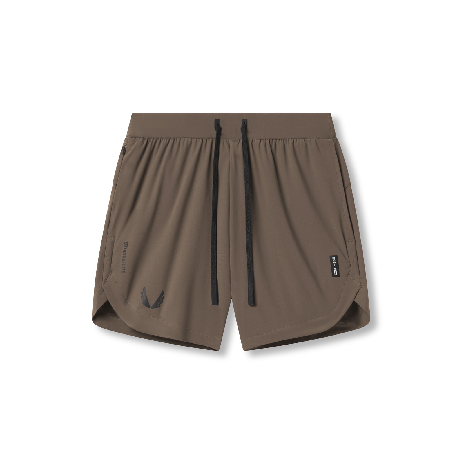 0823. Tetra-Lite® 7" Linerless Short - Deep Taupe "Wings"