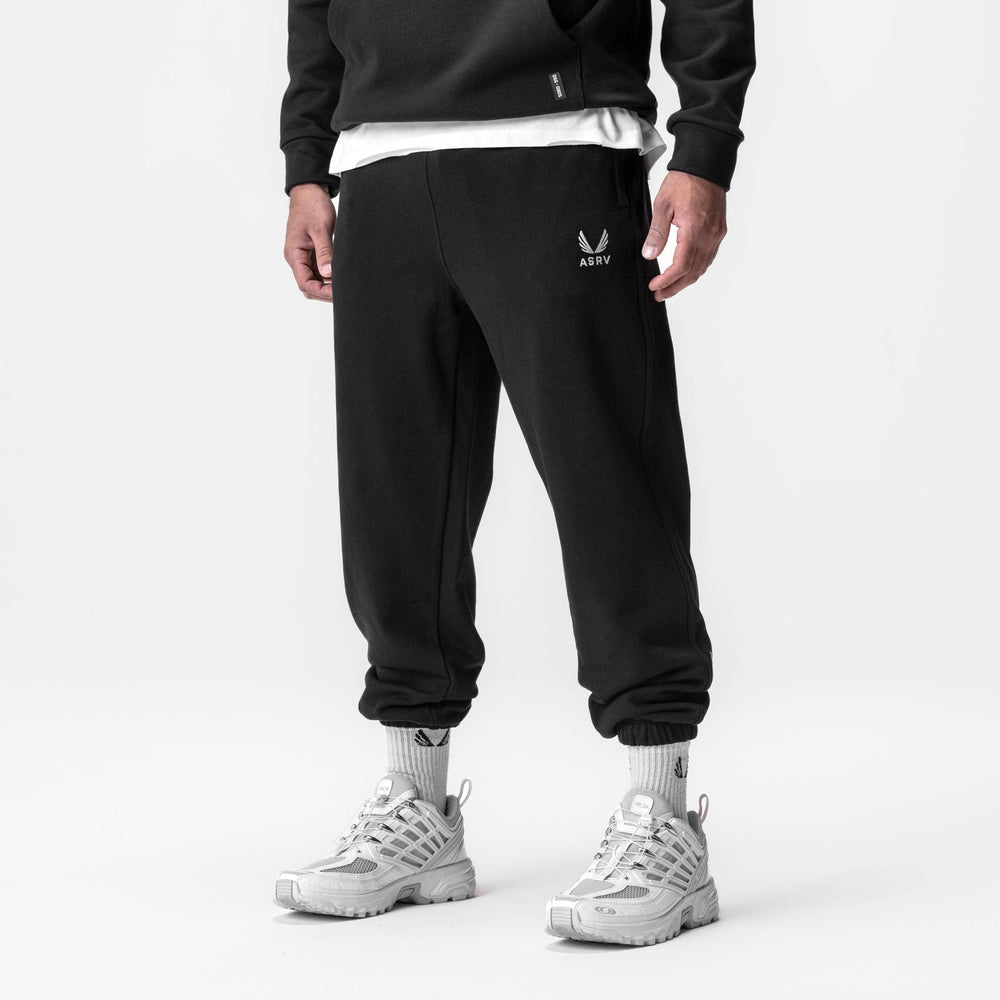 0655. Tech-Terry™ Oversized Sweats - Black "Emblem"