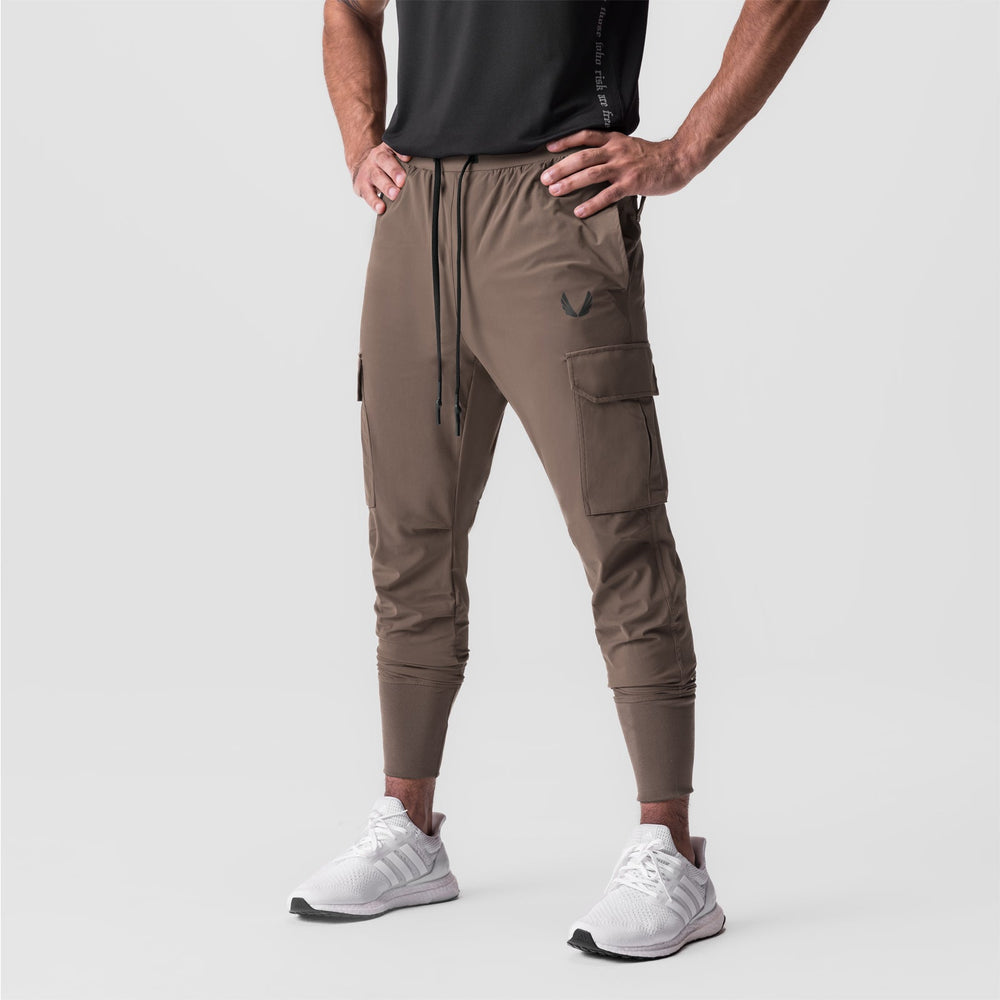 0825. Tetra-Lite® Cargo High Rib Jogger - Deep Taupe