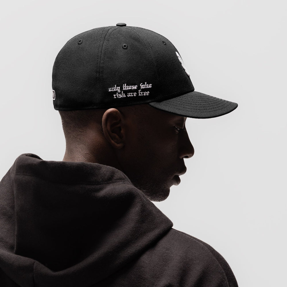 New Era® 59Fifty® Low Profile Hat - Black/White "Wings"