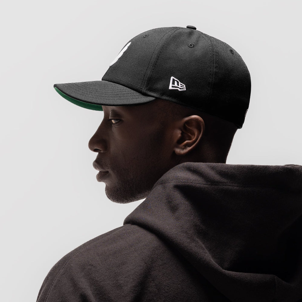 New Era® 59Fifty® Low Profile Hat - Black/White "Wings"