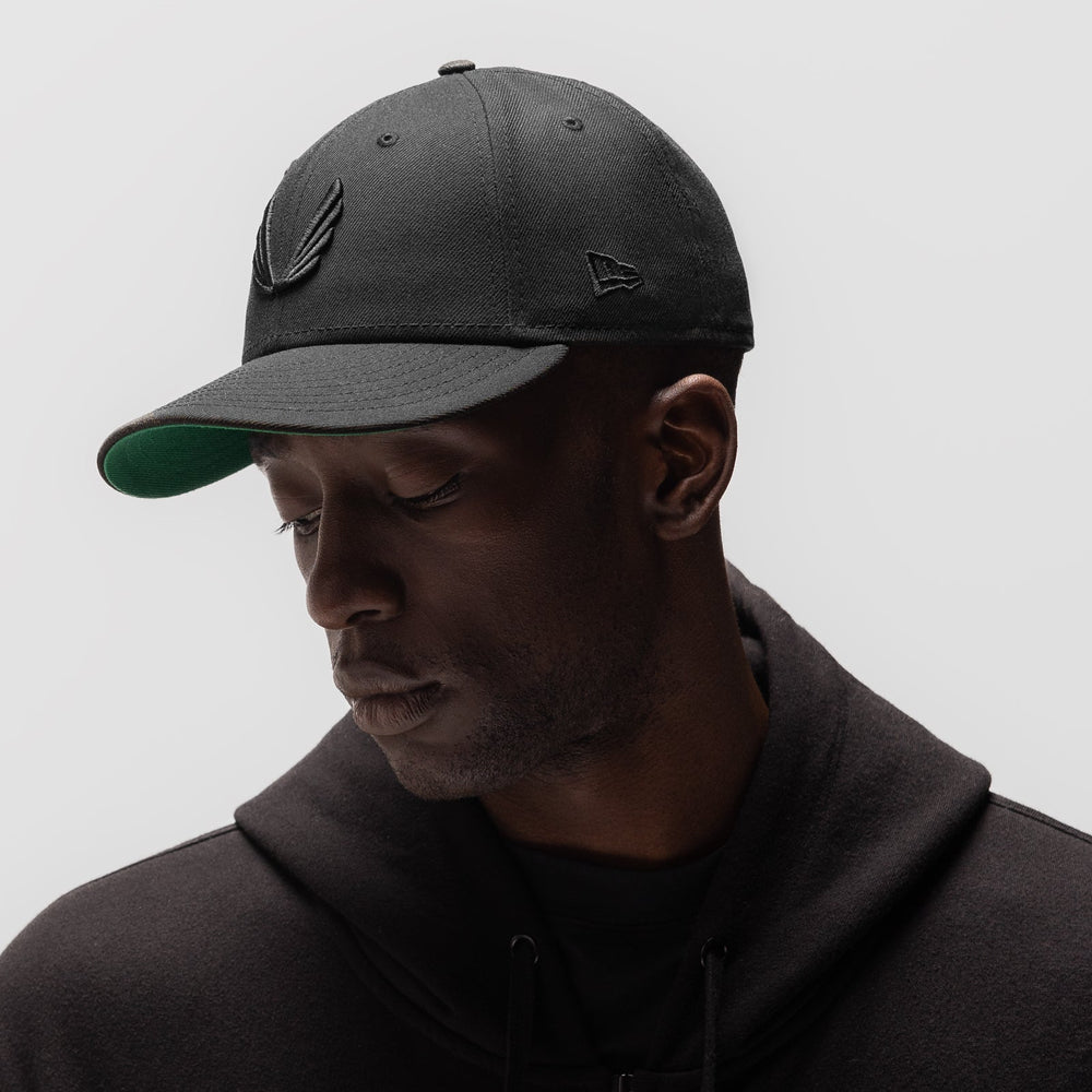 New Era® 59Fifty® Low Profile Hat - Black/Black "Wings"