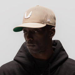 New Era® 59Fifty® Low Profile Hat - Beige/White "Wings"
