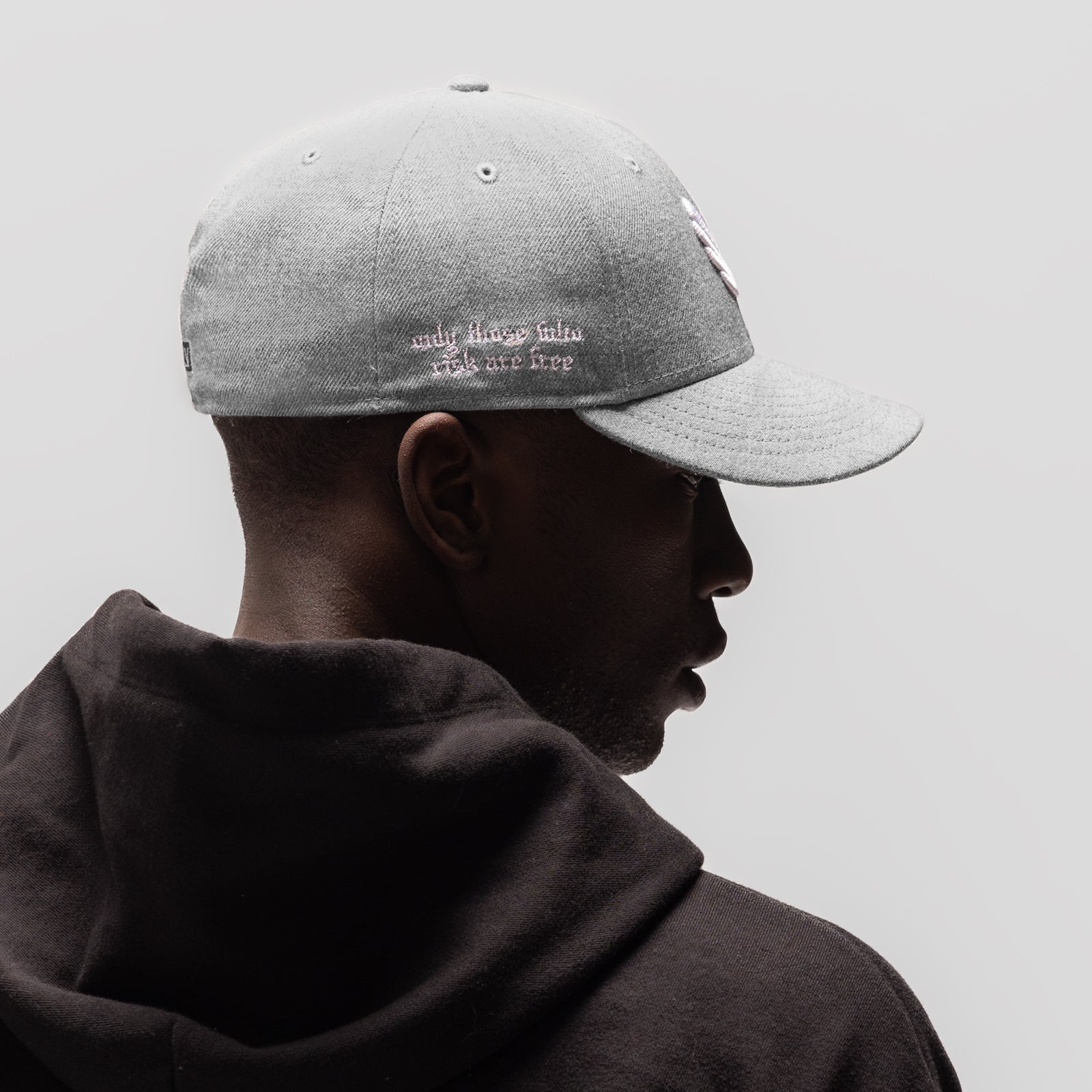 New Era® 59Fifty® Low Profile Hat - Heather Grey/White "Wings"