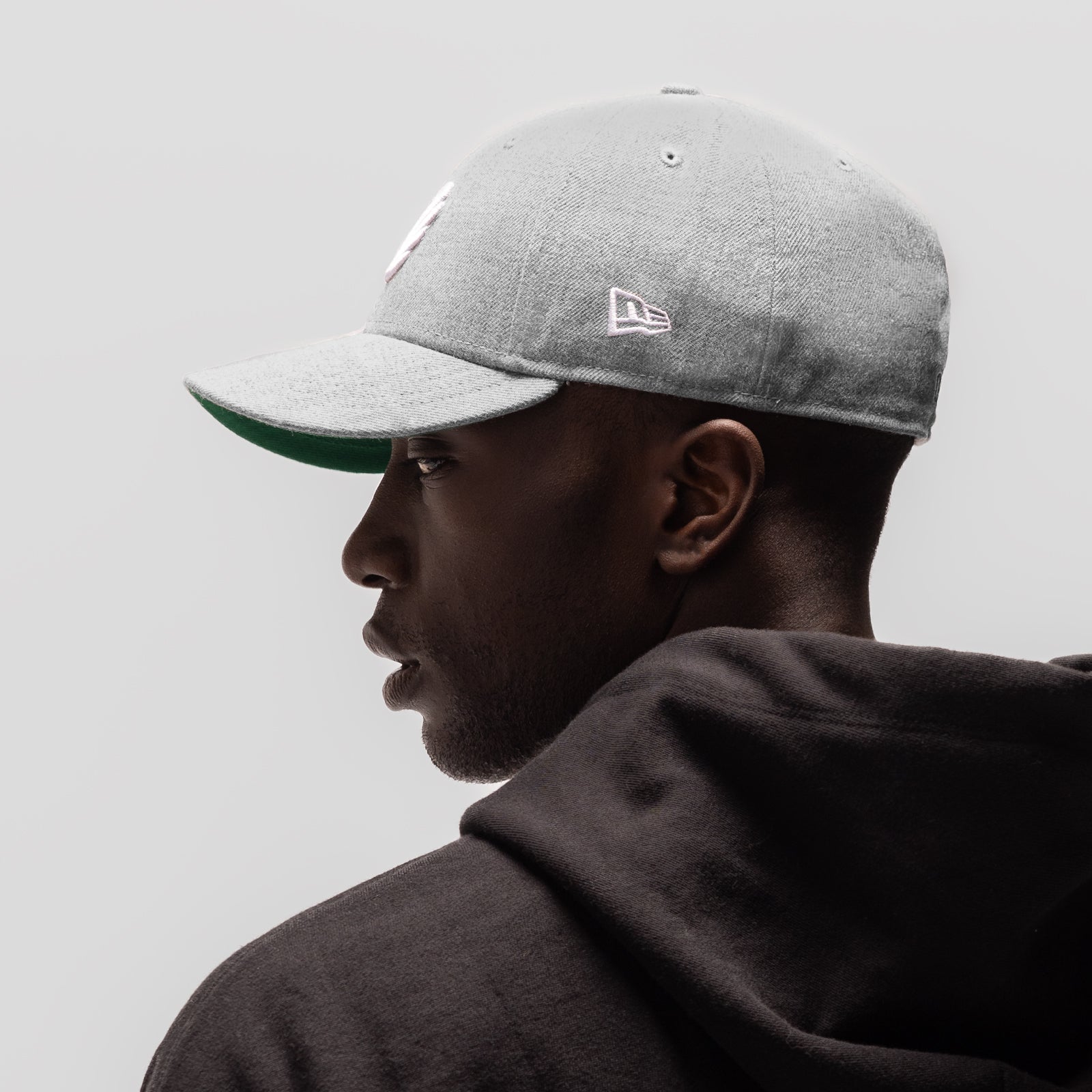 New Era® 59Fifty® Low Profile Hat - Heather Grey/White "Wings"