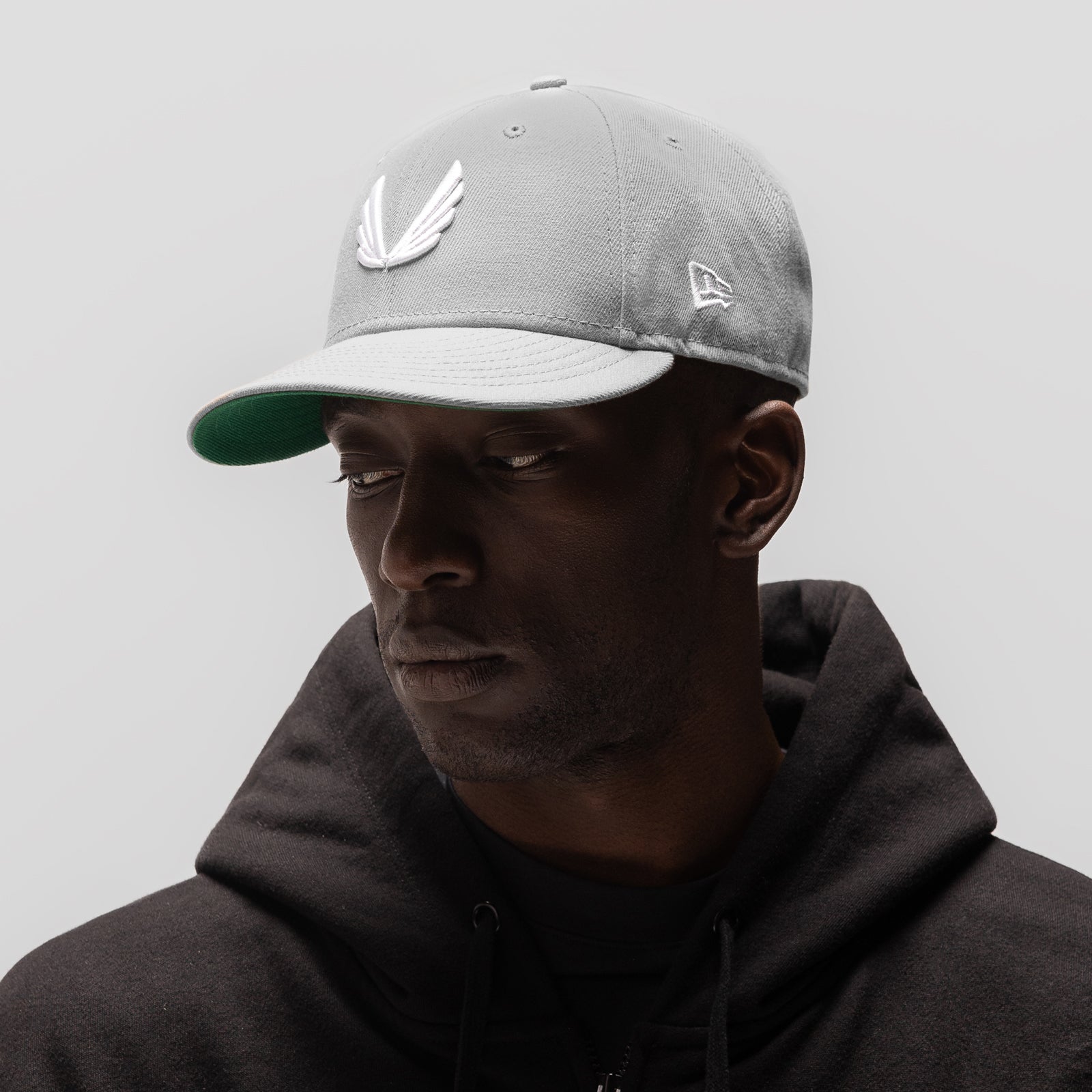 New Era® 59Fifty® Low Profile Hat - Grey/White "Wings"