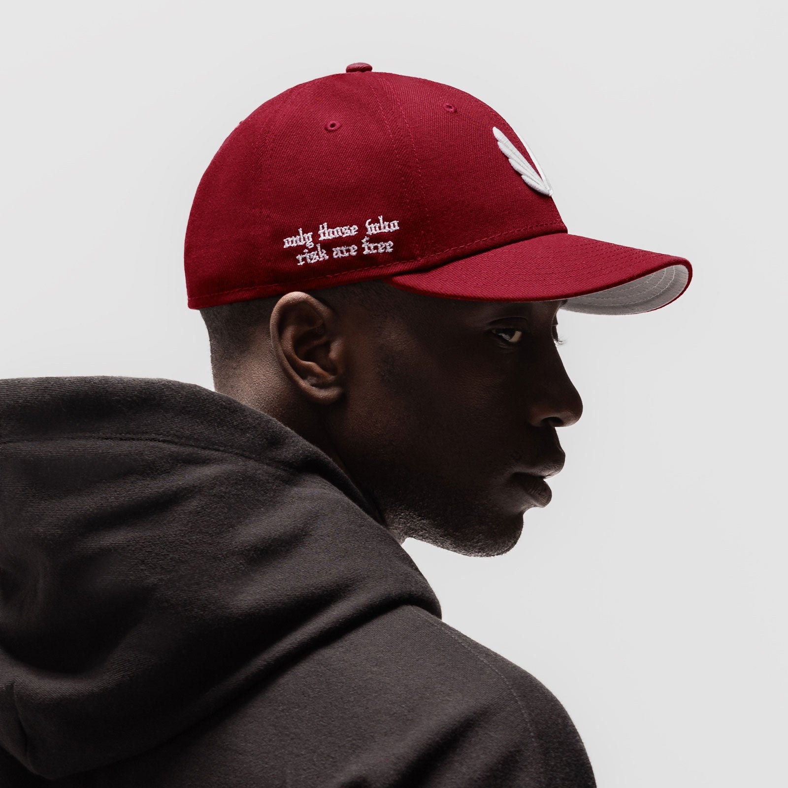 New Era® 59Fifty® Low Profile Hat - Crimson/White "Wings"