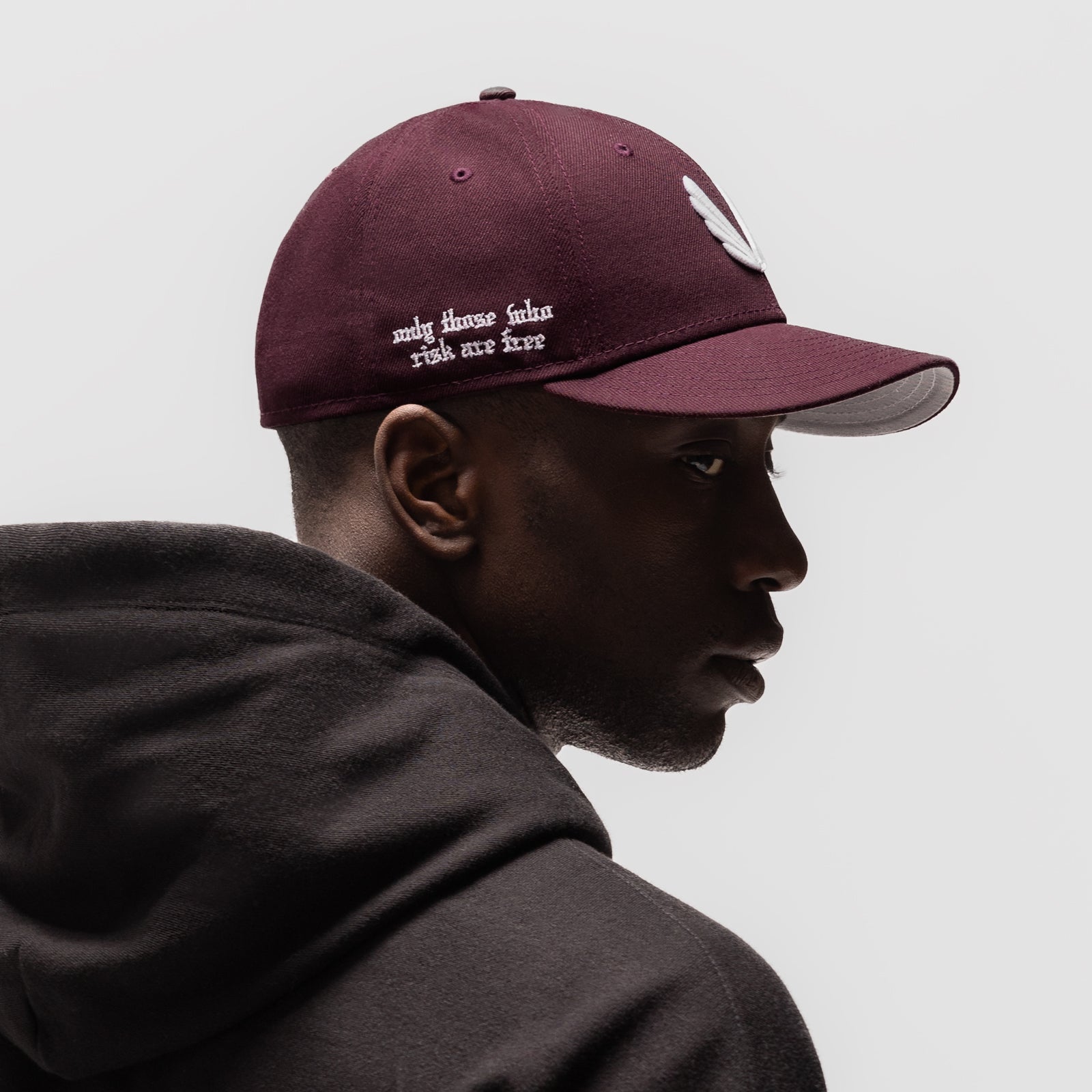 New Era® 59Fifty® Low Profile Hat - Maroon/White "Wings"
