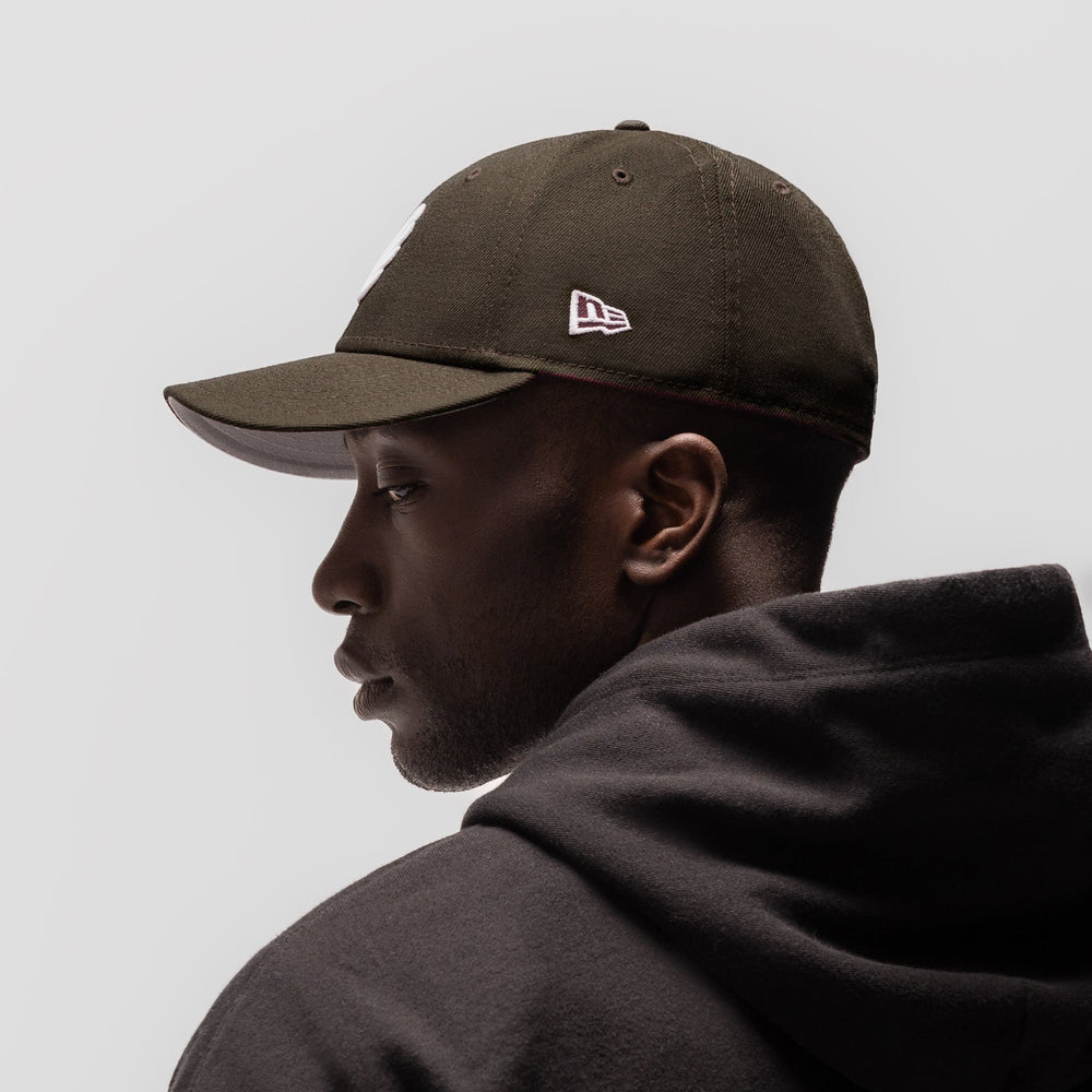 New Era® 59Fifty® Low Profile Hat - Dark Earth/White "Wings"