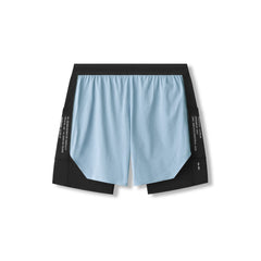 0953. Aerotex™ Hybrid Liner Short - Light Sky/Black