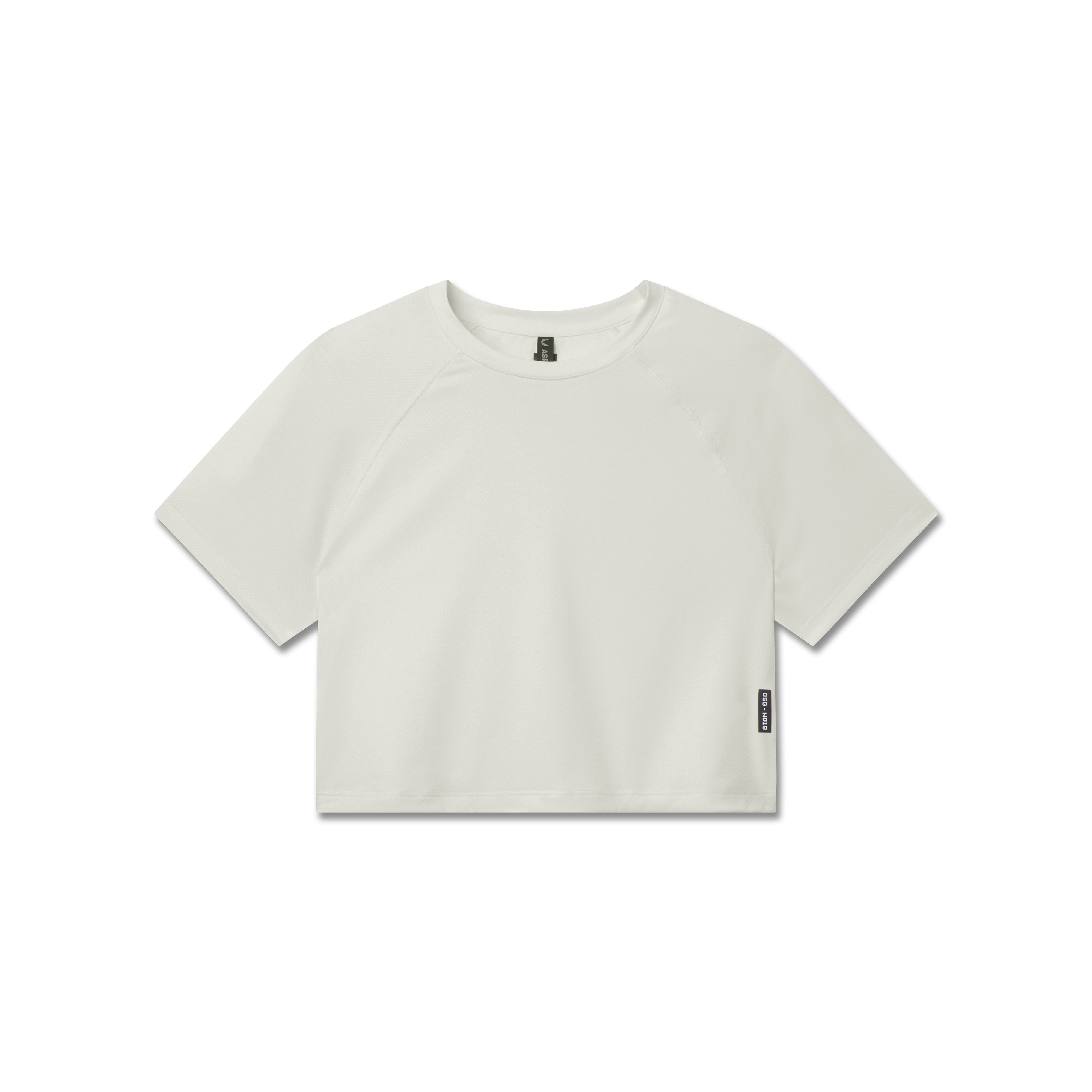 W018. AeroSilver® Cropped Tee - Ivory Cream