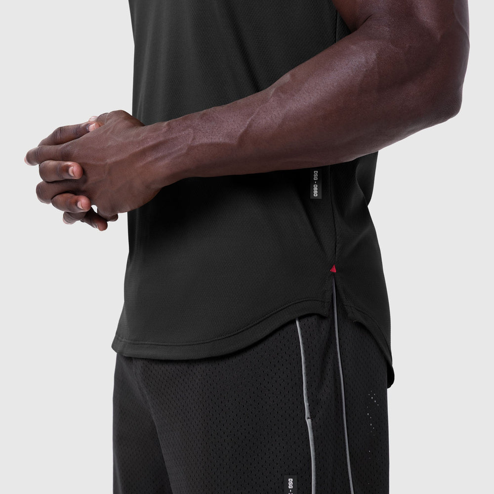 0660. AeroSilver® Established Tee - Black "Blade"