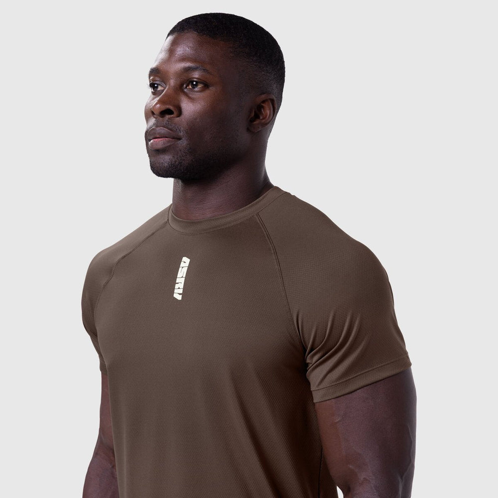 0660. AeroSilver® Established Tee - Dark Earth "Blade"