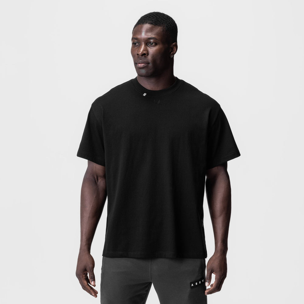 0797. Tech Essential™ Relaxed Tee - Black/Black "OTWR"