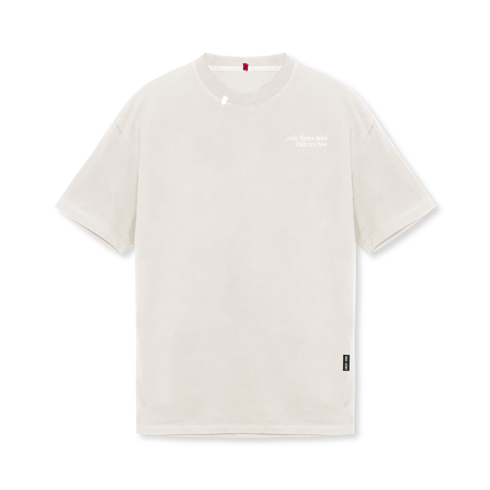 0797. Tech Essential™ Relaxed Tee - Stone/White "Brush Wings/ASRV"