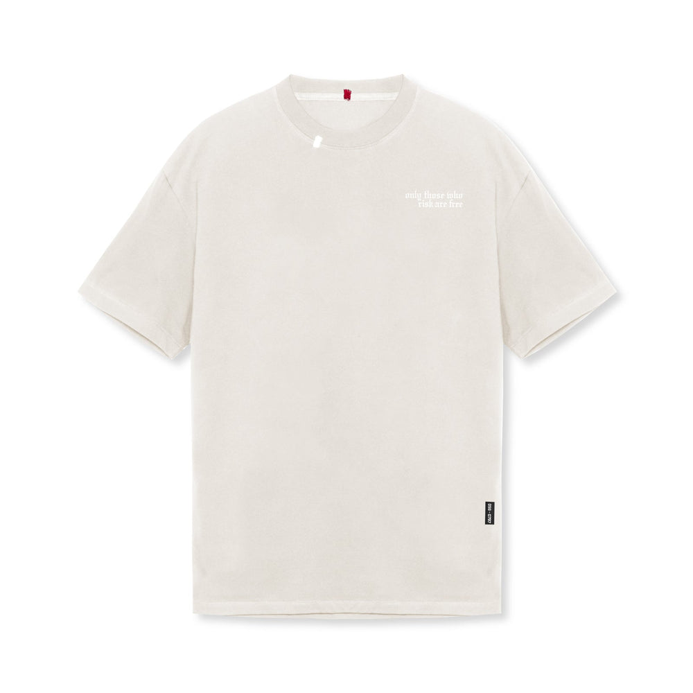 0797. Tech Essential™ Relaxed Tee - Stone/White "Brush Wings/ASRV"