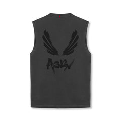 0807. Tech Essential™ Relaxed Cutoff - Space Grey/Black "Brush Wings/A