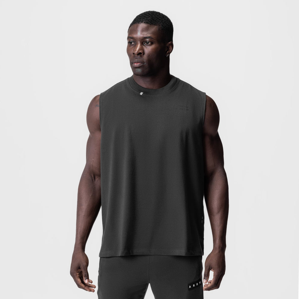 0807. Tech Essential™ Relaxed Cutoff - Space Grey/Black "Brush Wings/A