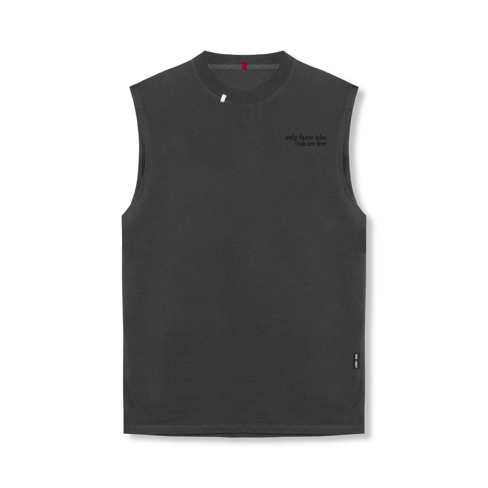 0807. Tech Essential™ Relaxed Cutoff - Space Grey/Black "Brush Wings/A