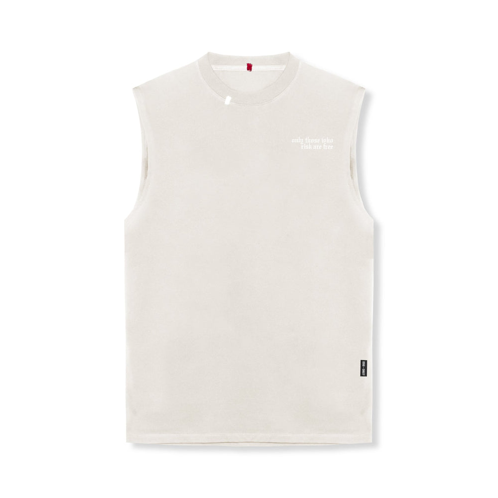 0807. Tech Essential™ Relaxed Cutoff - Stone/White "Brush Wings/ASRV"