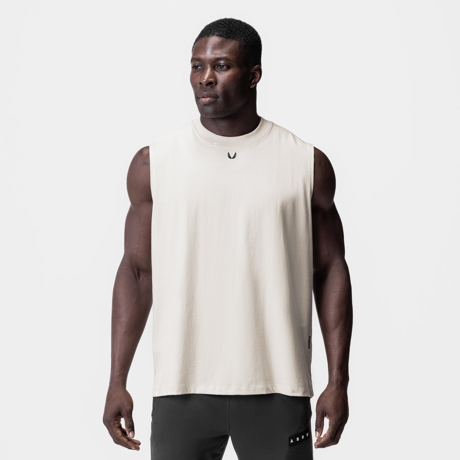 0807. Tech Essential™ Relaxed Cutoff - Stone/Black "OTWR"