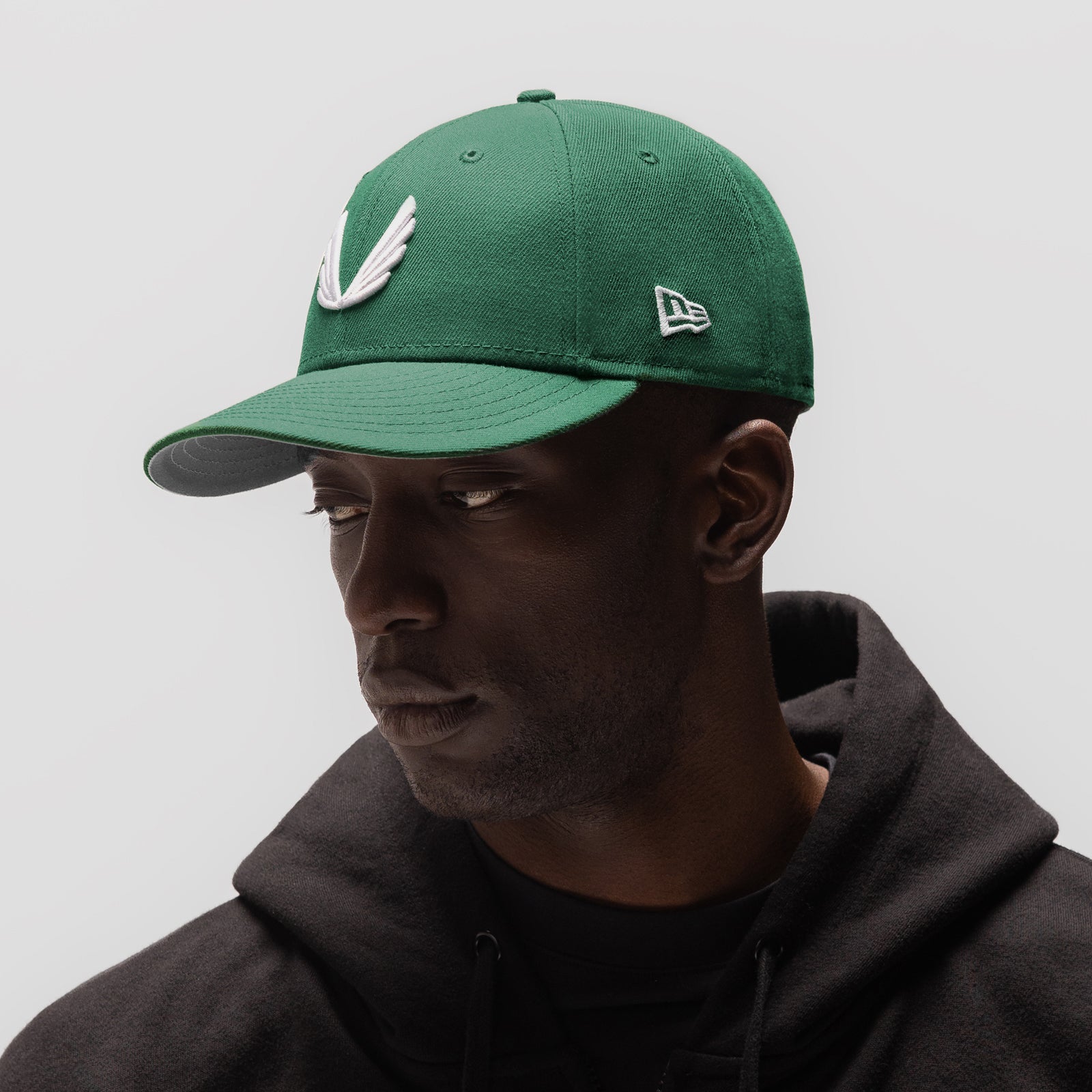 New Era® 59Fifty® Low Profile Hat - Emerald Green/White "Wings"