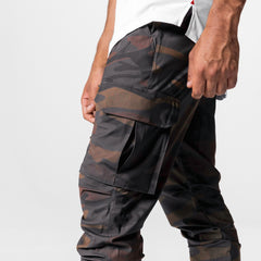 0437. Tetra-Lite® Cargo High Rib Jogger - Rust Camo