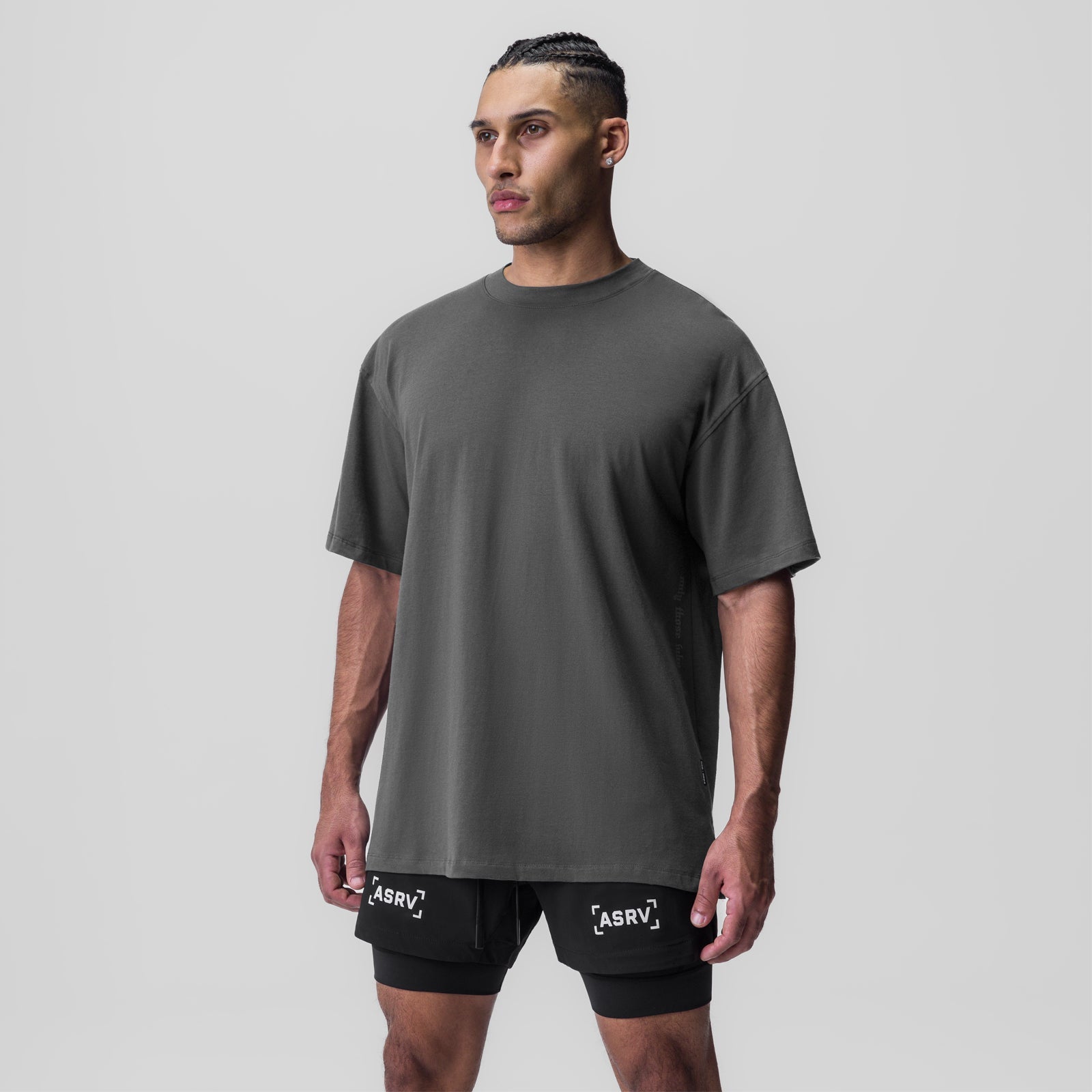 0824. Supima® Oversized Tee - Raven