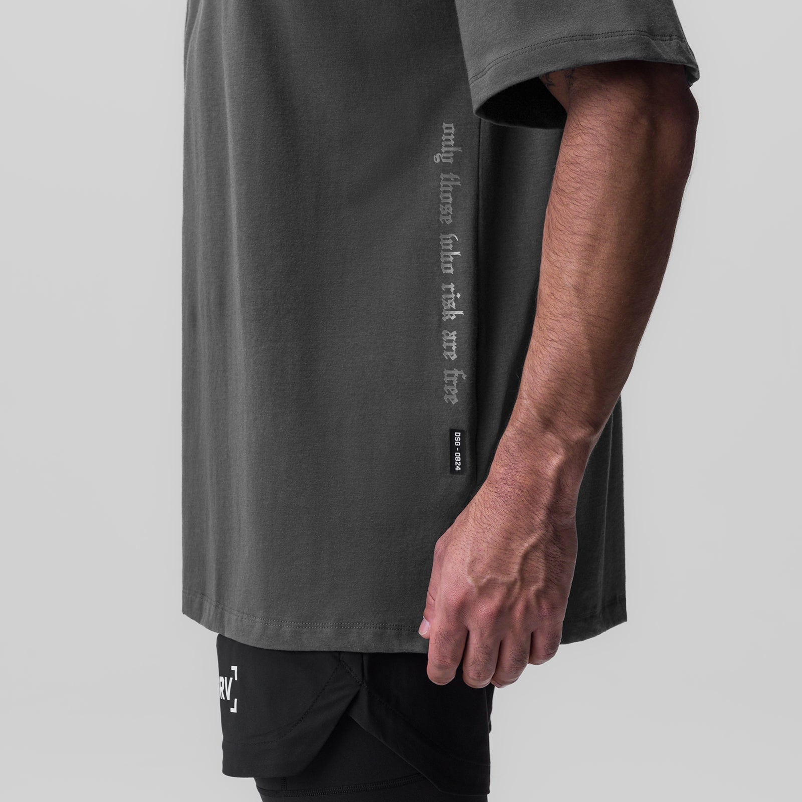 0824. Supima® Oversized Tee - Raven