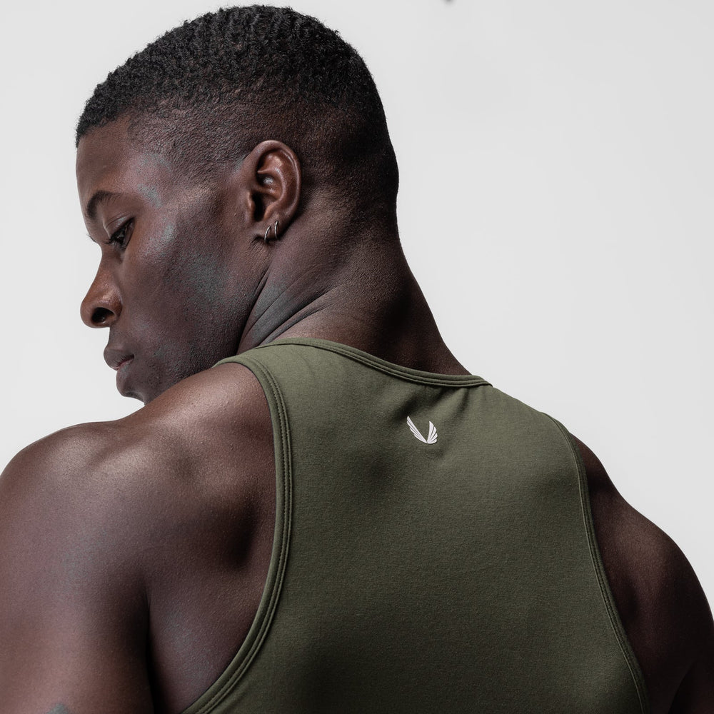 0924. Supima® Essential Slim Tank - Olive