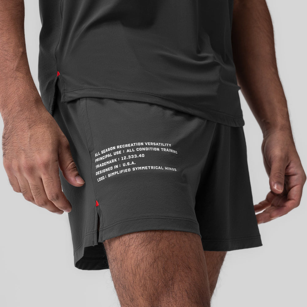 0942. Aerotex™ 5" Training Short - Space Grey
