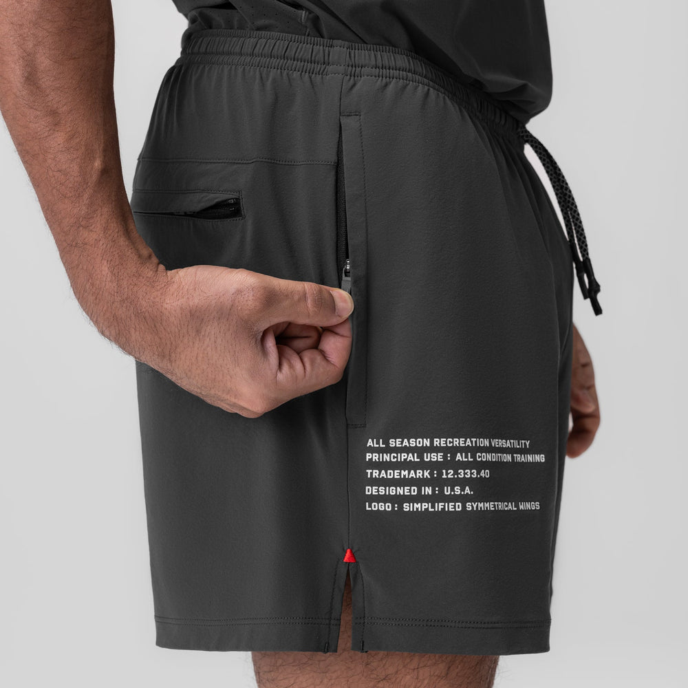 0942. Aerotex™ 5" Training Short - Space Grey