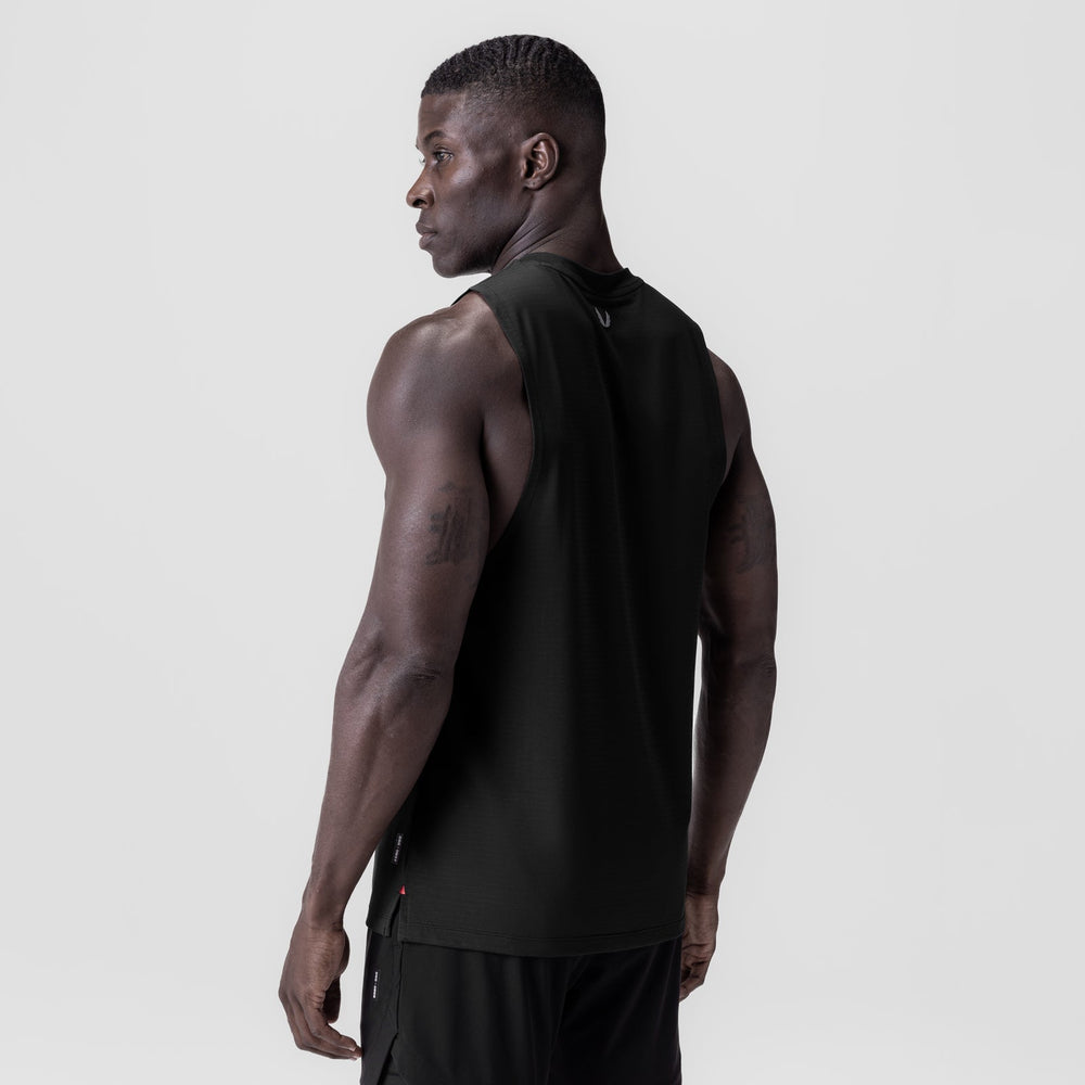 0837. 3D-Lite® 2.0 Lycra® Muscle Tank - Black "RP"