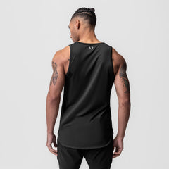 0830. AeroSilver® Tank Top - Black "Box Logo"
