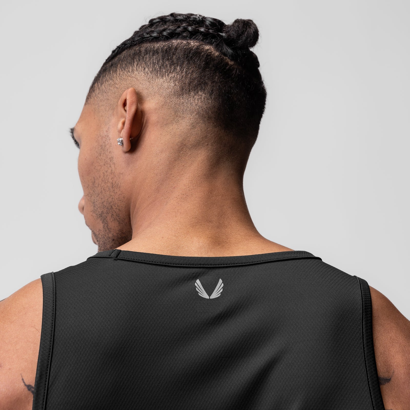 0830. AeroSilver® Tank Top - Black "Box Logo"