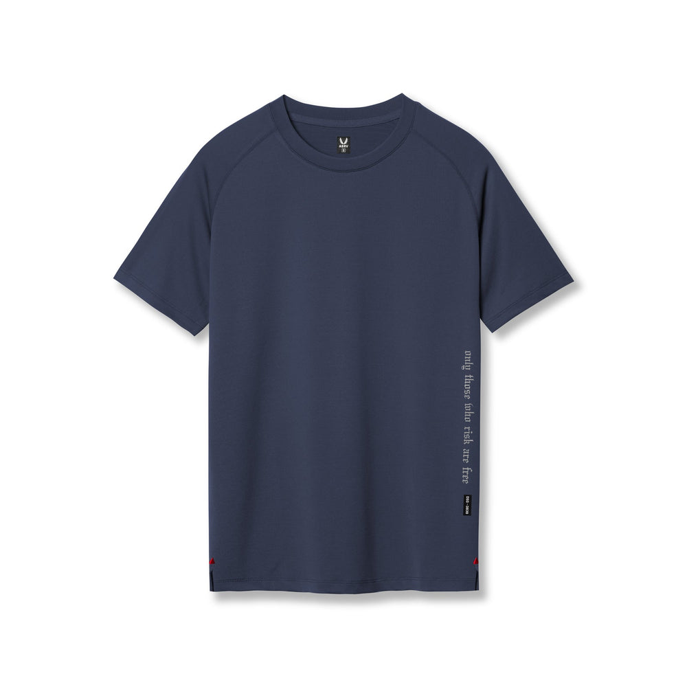 0839. 3D-Lite® 2.0 Lycra® Fitted Tee - Navy "OTWR"