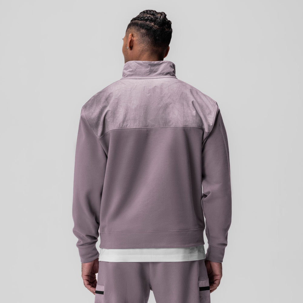 0903. Tech-Terry™ Paneled Quarter Zip - Moonscape "Wave Dye"