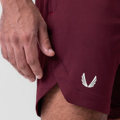 0994. AeroSilver® 7" Linerless Short - Crimson